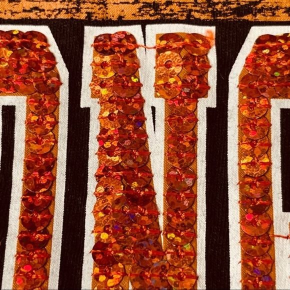 5th & Ocean Girls Texas Longhorns Sequined Long Sleeve T-Shirt Size 10 - Picture 3 of 9